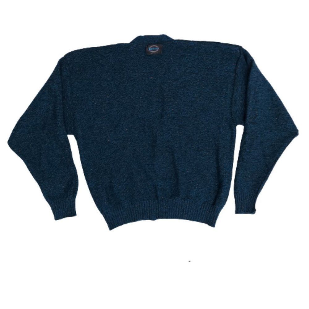 Vintage 1980s 1990s Jantzen Cardigan sweater, Unisex, Blue, L - Picture 16 of 16